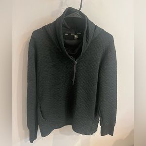 Drawstring collar sweatshirt